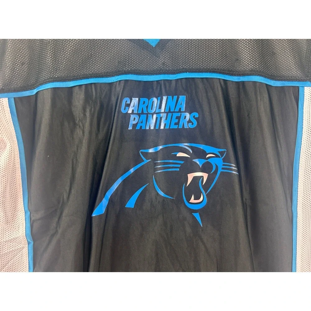 Carolina Panthers NFL Youth XL Jersey Black Blue Mesh‎ V-Neck BDA 547683
